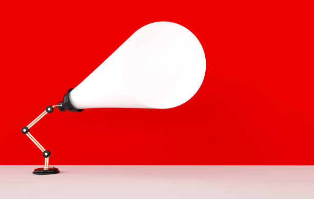 广告海报与灯光，3d渲染插图与空间的文字图片下载