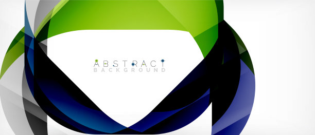 抽象的正方形形状与重叠的波浪图片下载