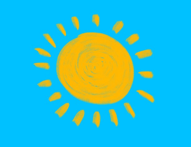 太阳蓝色图片下载