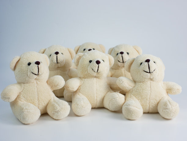 鲜花和带复制空间的泰迪熊。概念图图片下载