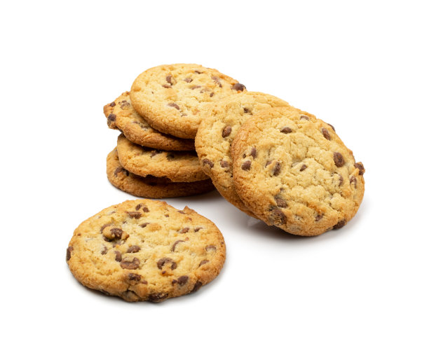 简单的饼干孤立，燕麦糖咬饼干图片下载