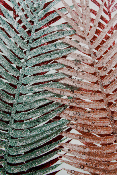 闪光人造叶饰品图片下载