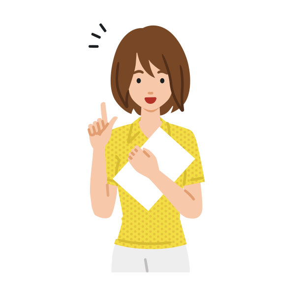 一个穿polo衫的女人站在那里，用手指做着手势图片下载