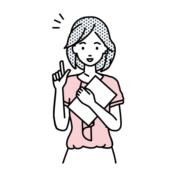 一名休闲工作风格的妇女站在那里用手指着想法图片下载