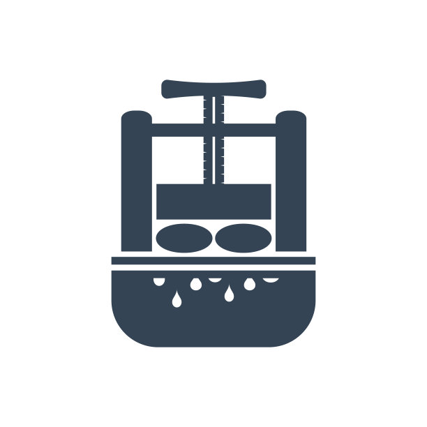 矢量黑色图标果汁提取机，机压机图片下载