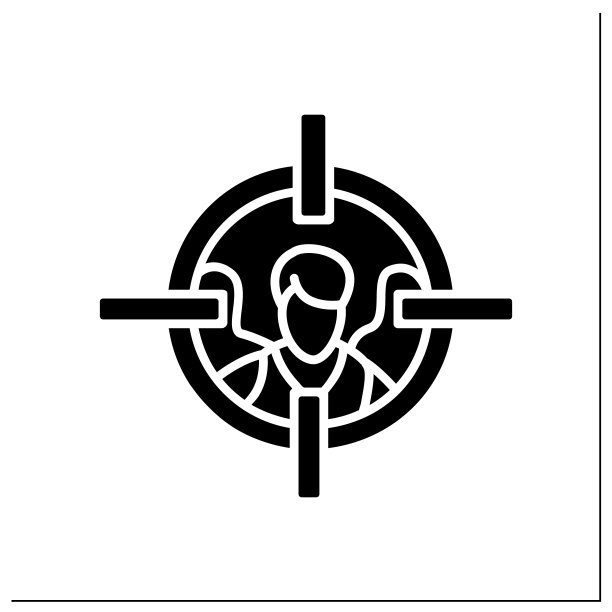 目标受众字形图标图片下载