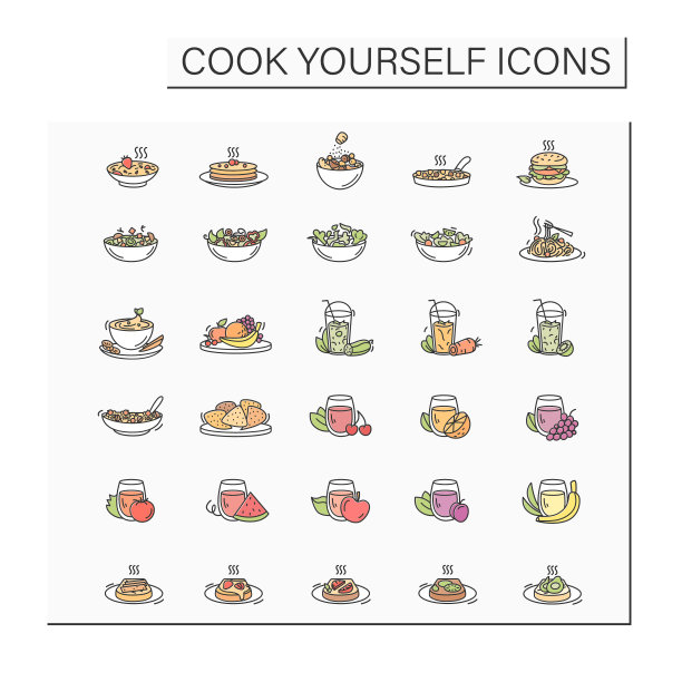 素食颜色图标图片下载