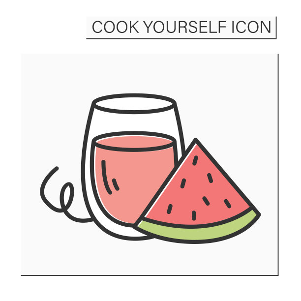 西瓜汁颜色图标图片下载