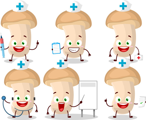 医生职业表情符号与片enokitake图片下载