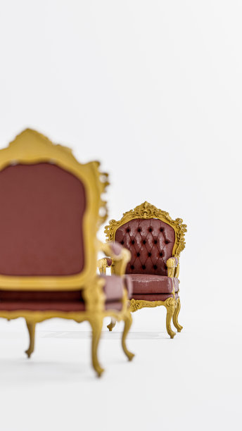 帝王椅孤立在白色背景图片下载