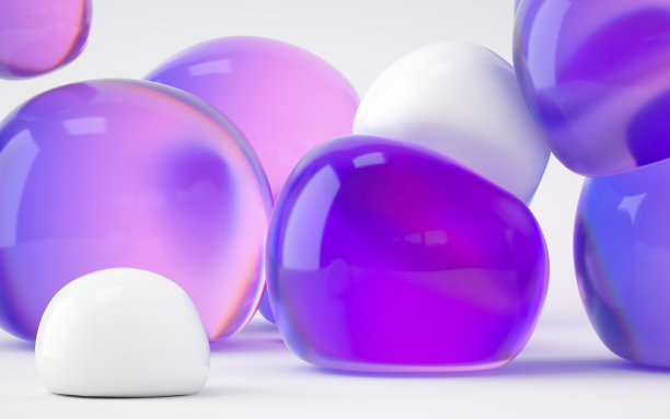 弹性和抽象球，3d渲染。图片下载