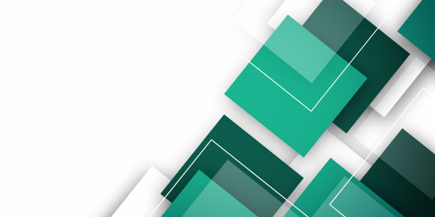 明亮的绿色几何现代设计模板图片下载