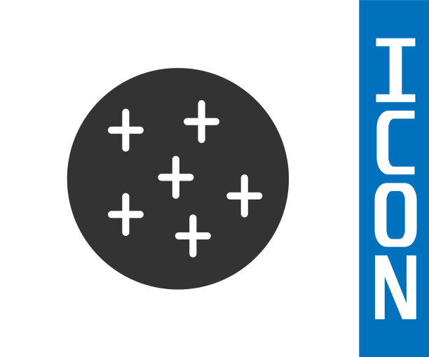 灰色的满月图标孤立在白色的背景图片下载