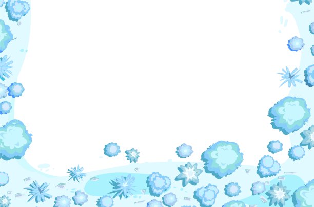 冬季景观顶视图。水平图像边缘周围的帧。寒冷季节多雪的霜冻的自然。从高。飘的雪。插图在卡通风格的平面设计孤立。向量图片下载