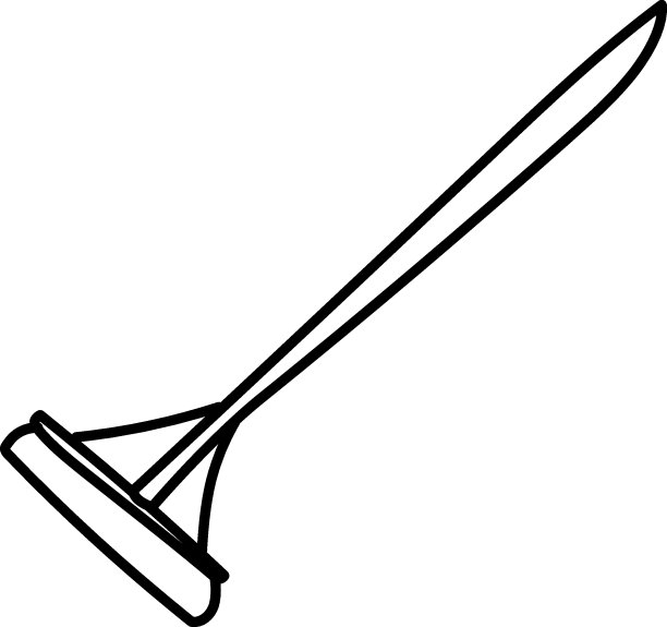 拖把清洁元件扫帚用于清洗地板的手绘涂鸦风格图片下载