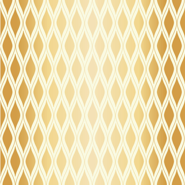 金箔ogee矢量无缝图案背景与复古形状网纹理。发光的金色奶油白色几何格子背景。历史主题双色调重复打印庆祝，婚礼。图片下载