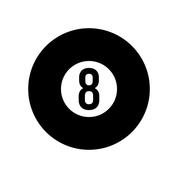 台球图标设计矢量模板插图标志和符号EPS 10白色背景图片下载