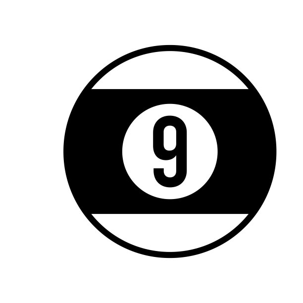 台球图标设计矢量模板插图标志和符号EPS 10白色背景图片下载