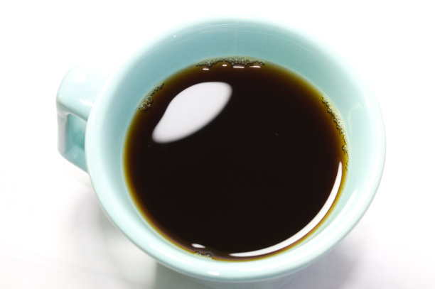 海洋绿咖啡杯与白色背景。图片下载