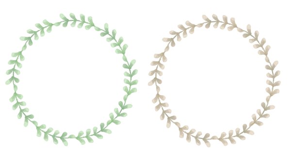 草木构成的框架。水彩插图。图片下载