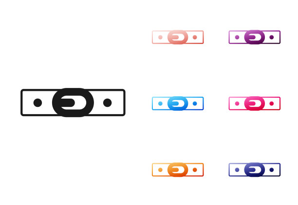 黑色皮带扣钢扣图标图片下载