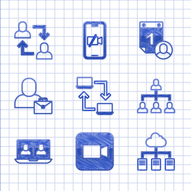 设置在线工作相机层次组织图图片下载