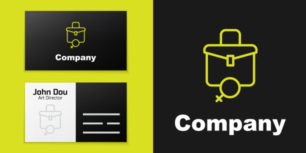 标志线条工作为女性图标孤立上图片下载