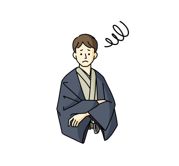 一个穿着日本和服的男人惹上了麻烦图片下载