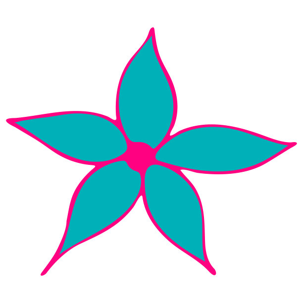 彩色涂鸦花孤立的白色背景。图片下载