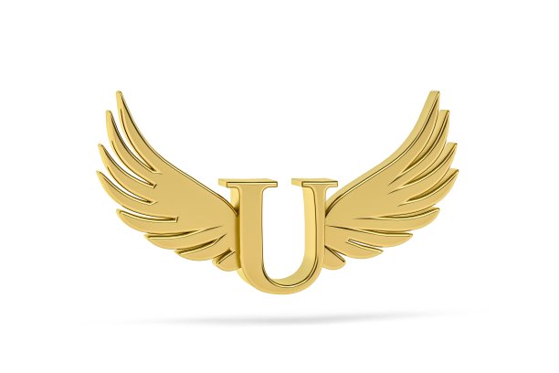 带翅膀的字母U图片下载
