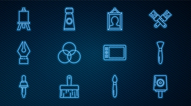 定线喷雾可以喷嘴盖油漆刷图片下载