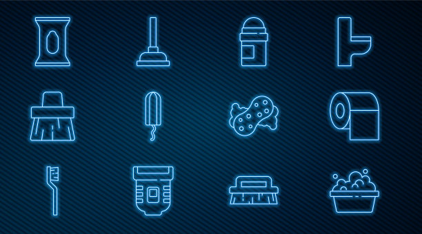 洗脸盆衬上肥皂泡沫卫生纸卷图片下载