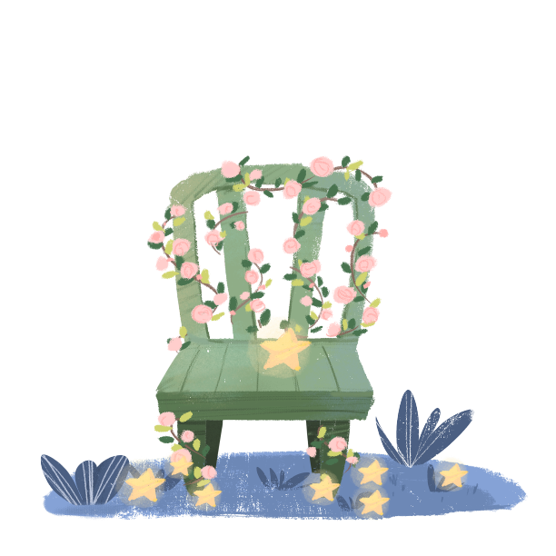 星星椅子花植物草地图片下载