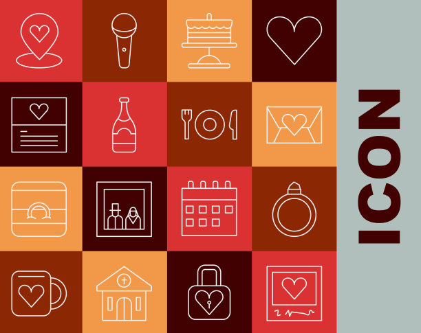 设置线相框和心形钻石图片下载