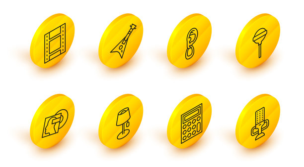 设置线麦克风计算器落地灯乙烯基图片下载