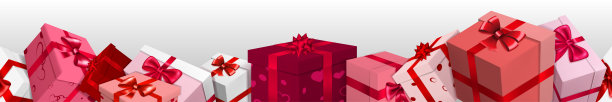 带礼品盒的横幅图片下载
