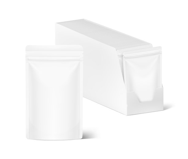 展示盒与袋包装包装为食品，宠物，化妆品或卫生模型。图片下载