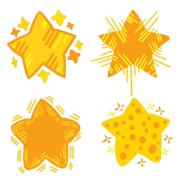 黄色五角星星星图片下载
