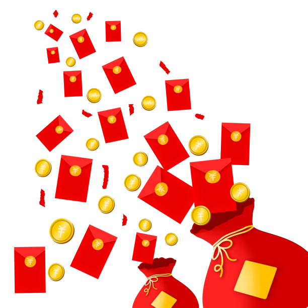新年春节红包雨图片下载