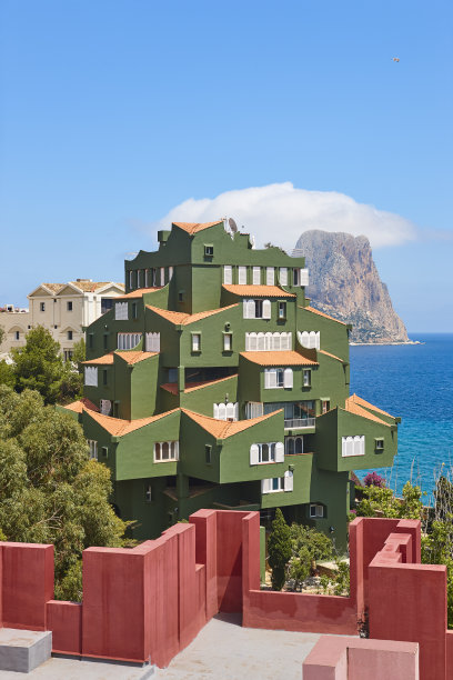 卡尔佩的地中海海岸。manzanera。Penon Ifach。西班牙图片下载