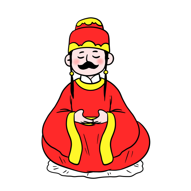 新年喜庆财神爷素材图片