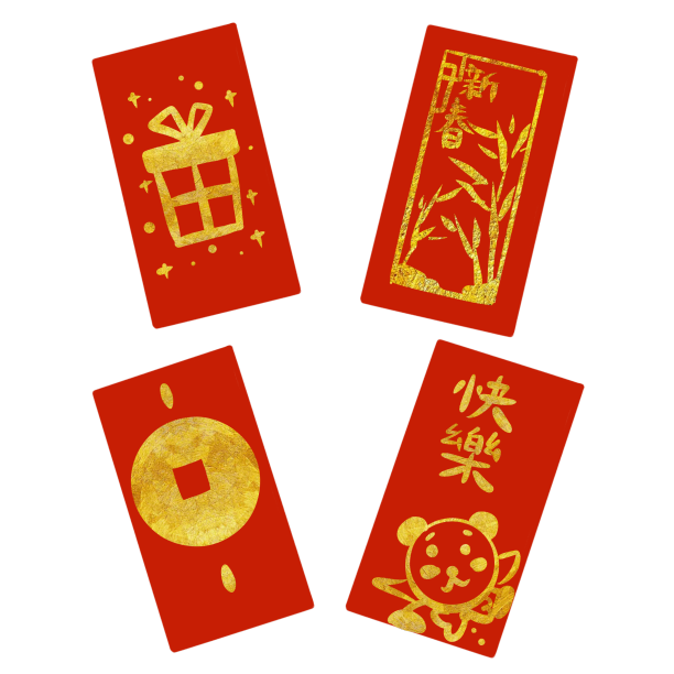 新年喜庆拜年红包素材图片