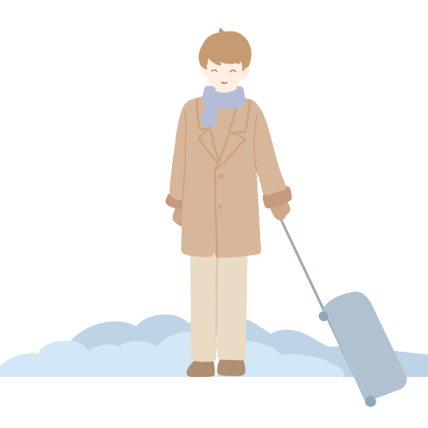 男孩春节旅游图片下载