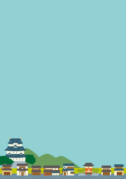 传统的日本城市图片下载