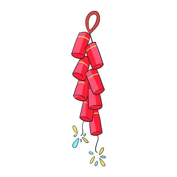 新年鞭炮红色炮竹图片下载