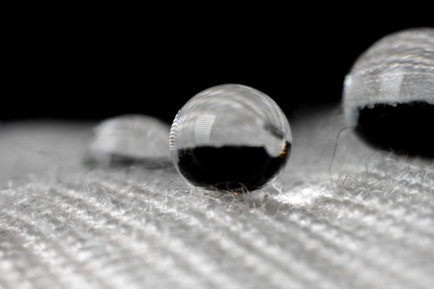 防水纺织品上的水图片下载