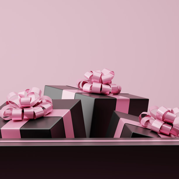 最小的产品背景为圣诞节，新年和销售活动的概念。3 d渲染图图片下载