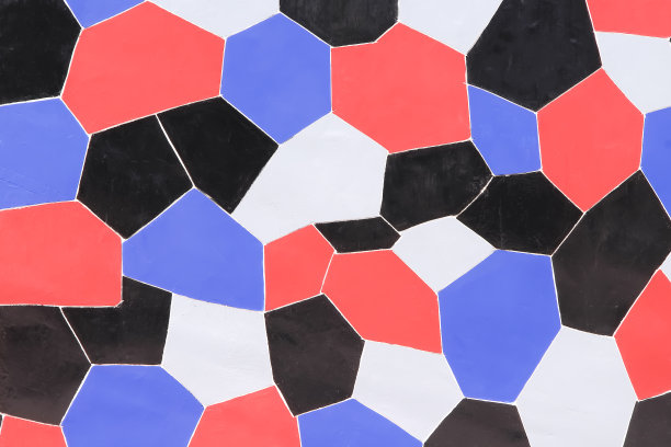 彩色涂料无缝图案装饰在水泥墙上的背景图片下载