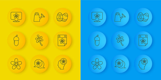 设线花橡子开花树树枝人图片下载