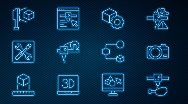 集线3d打印机鸡腿照片相机图片下载